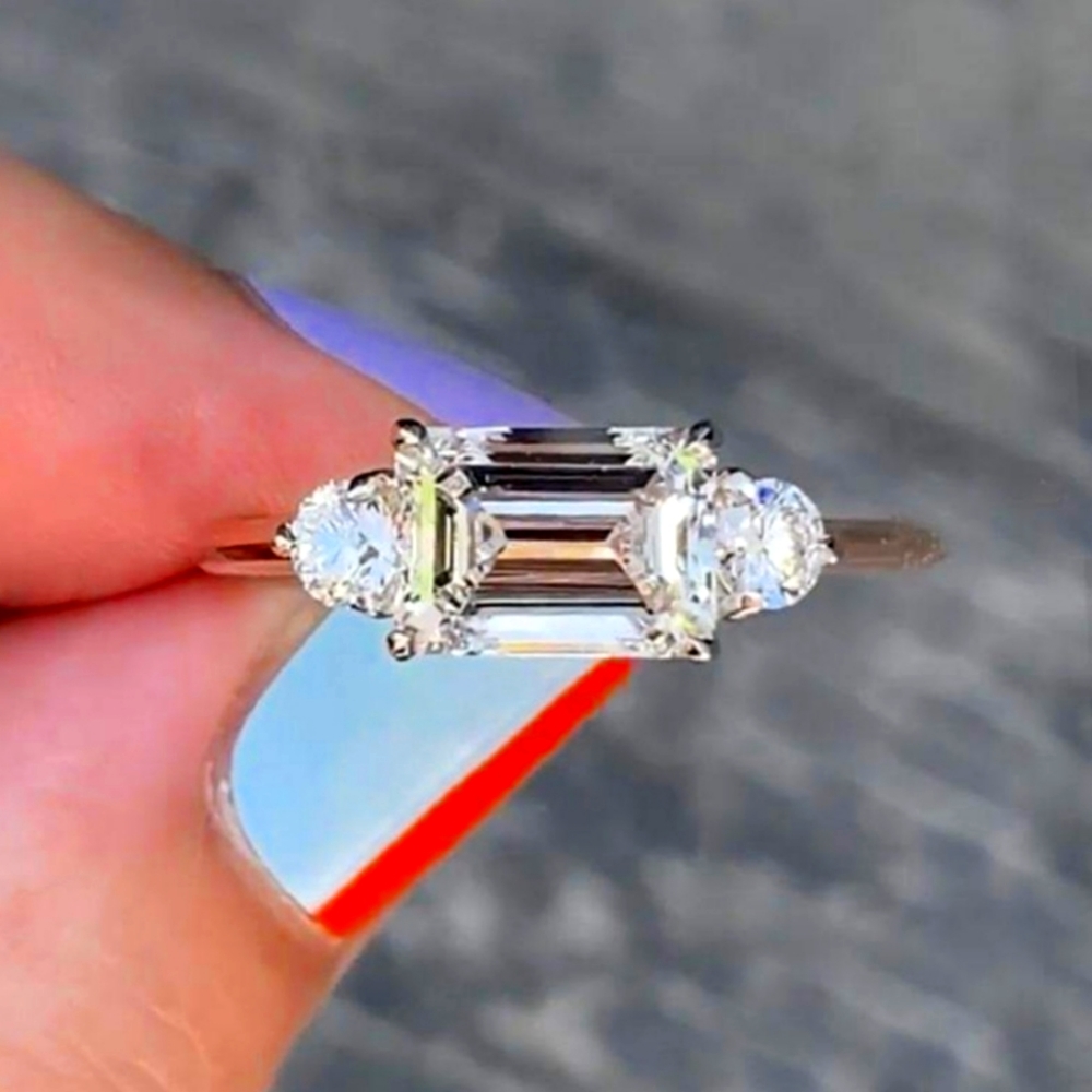 Maxine White Sapphire Ring